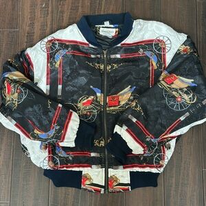 Charles Klein Multicolor Bomber Jacket
